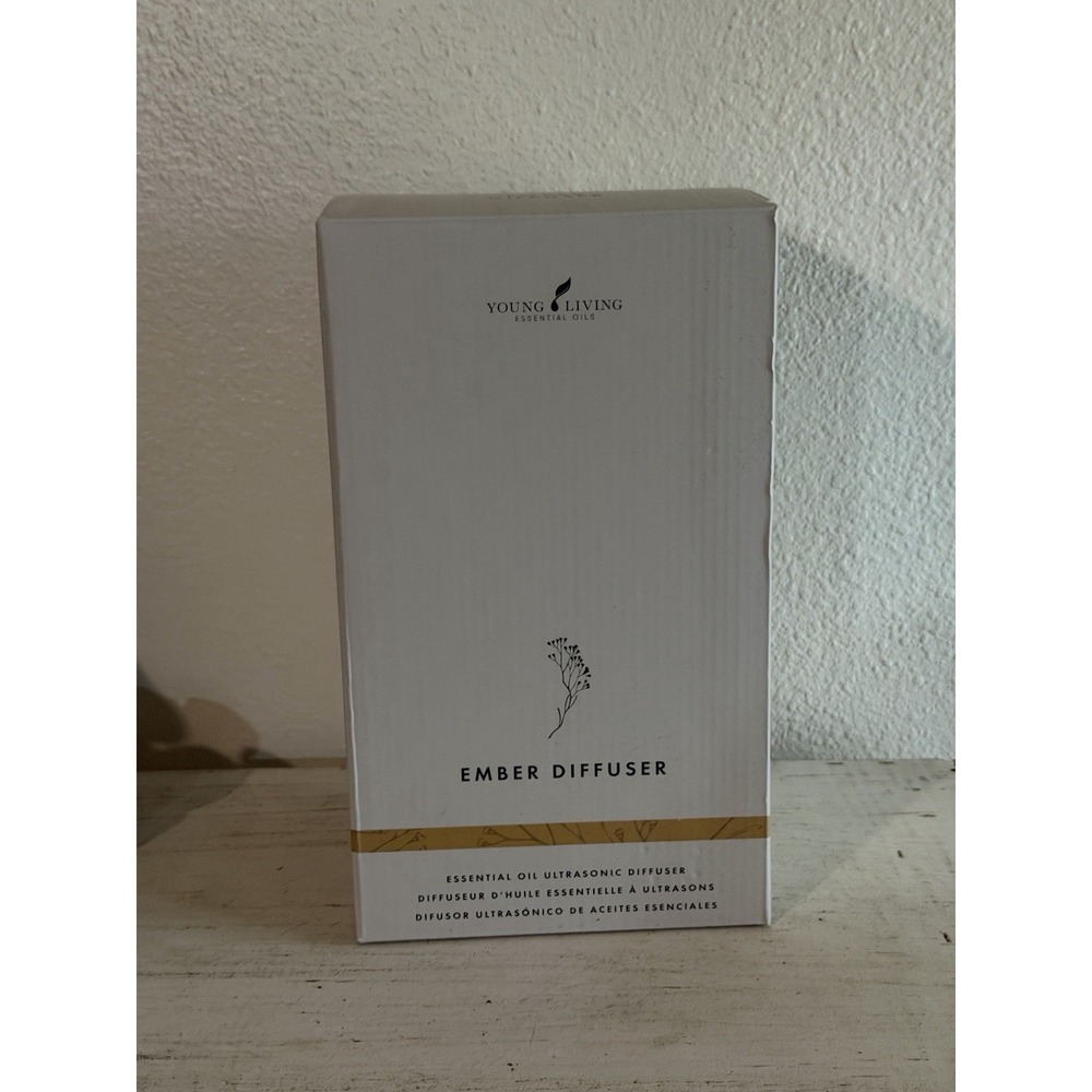 Brand New In Box  Young Living Ember Diffuser Black Terra Cotta Rubberwood